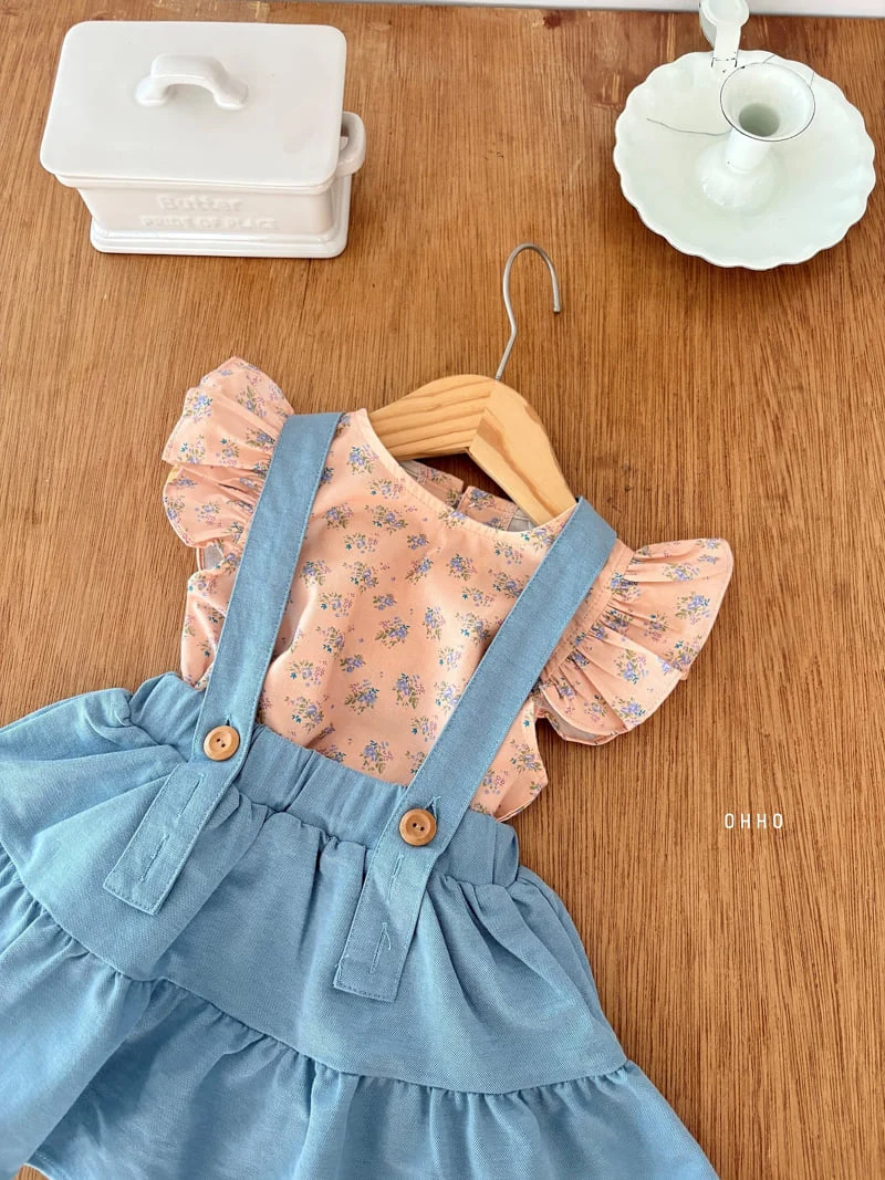 Ohho - Korean Children Fashion - #kidzfashiontrend - Forest Shirring Strap Skirt - 12