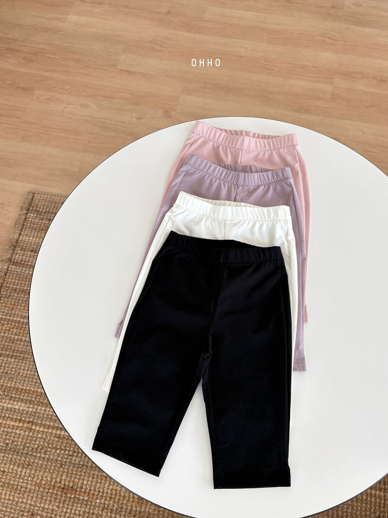Ohho - Korean Children Fashion - #minifashionista - Crispy Capri Pants - 4