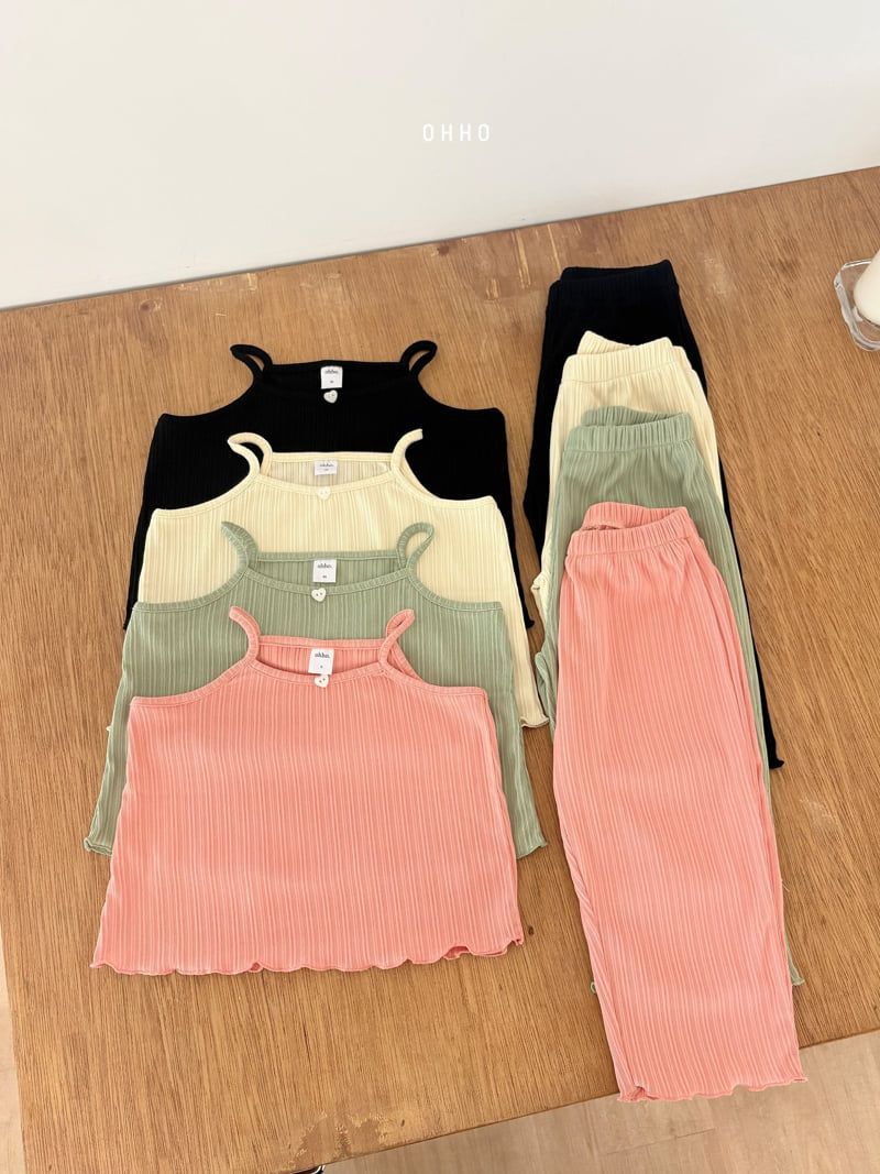 Ohho - Korean Children Fashion - #stylishchildhood - Heart Pleated Sleeveless Top - 2