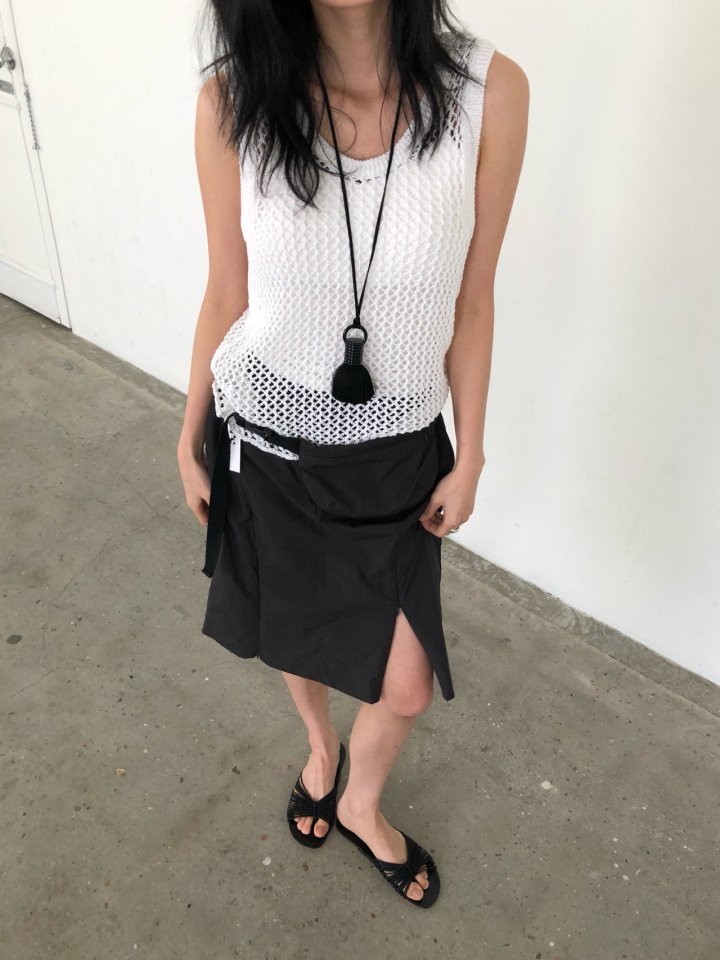 Ore - Korean Women Fashion - #momslook - Net Knit Vest - 11
