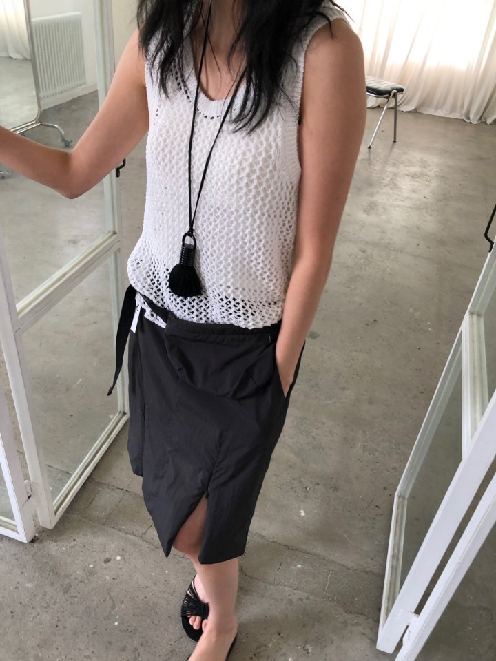 Ore - Korean Women Fashion - #momslook - Belt Bag Skirt - 2