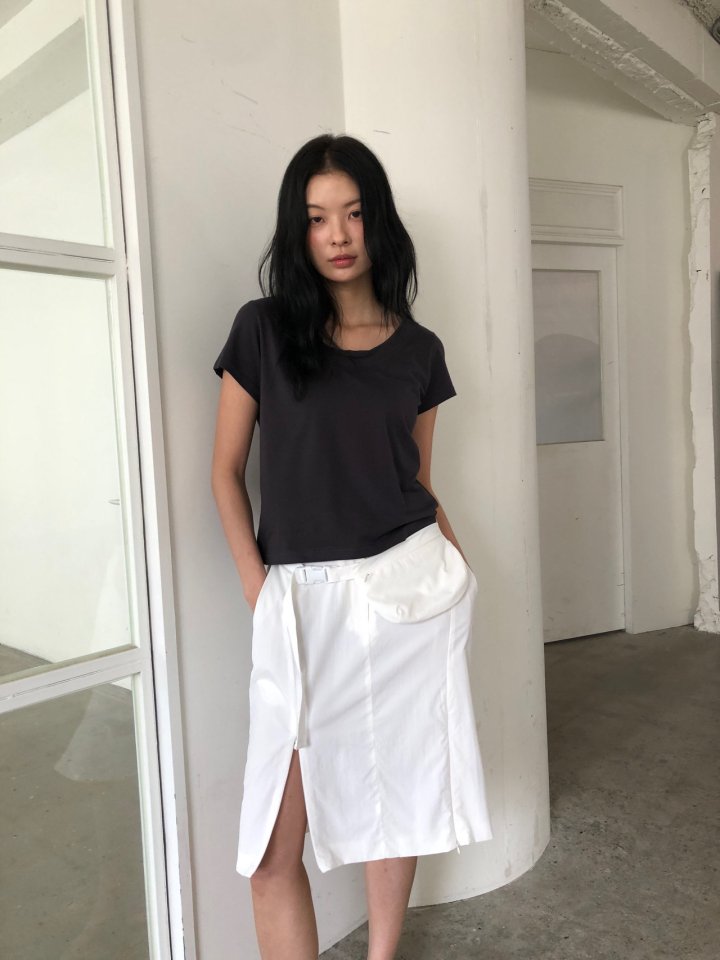 Ore - Korean Women Fashion - #momslook - Scoop Tee - 2