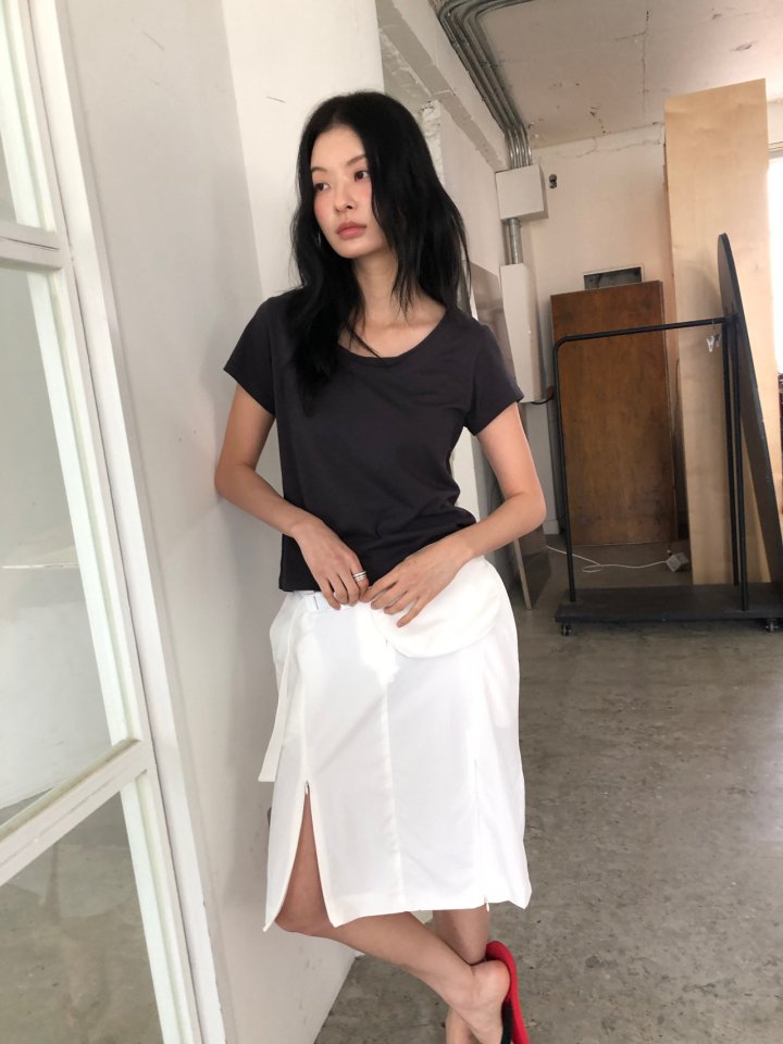 Ore - Korean Women Fashion - #womensfashion - Scoop Tee - 4