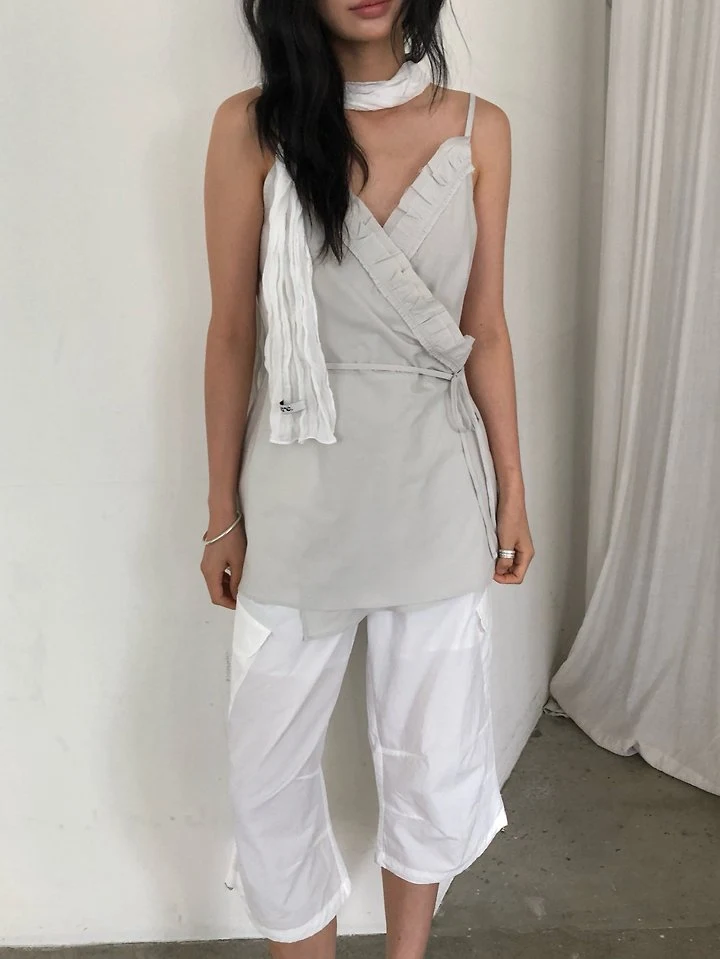 Ore - Korean Women Fashion - #momslook - Plain Wrap Blouse - 10