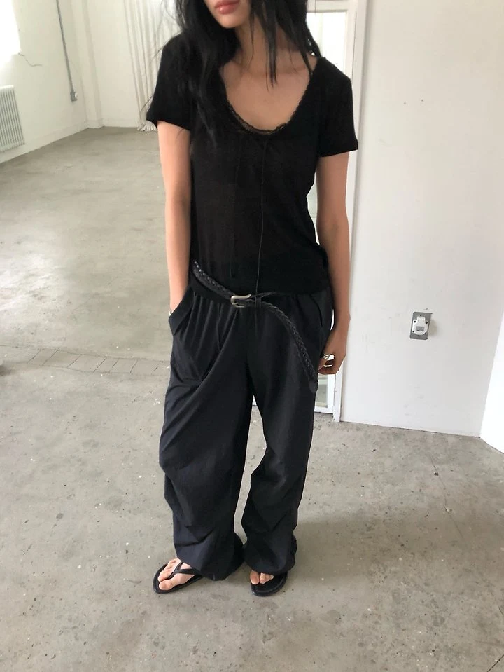 Ore - Korean Women Fashion - #momslook - Loose Lace Tee - 3
