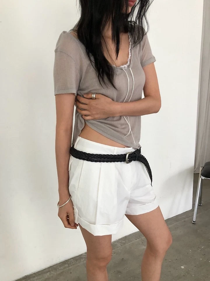 Ore - Korean Women Fashion - #momslook - Loose Lace Tee - 9