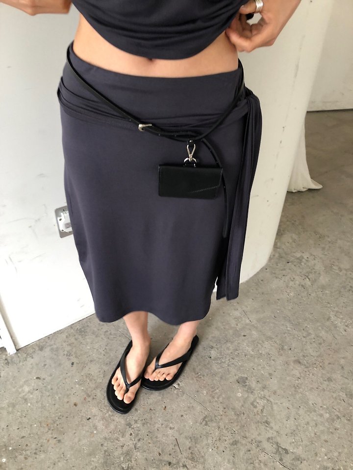 Ore - Korean Women Fashion - #momslook - Mona Tie Skirt - 3