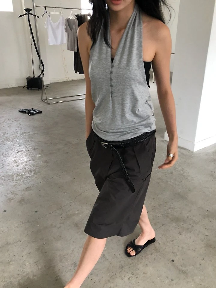 Ore - Korean Women Fashion - #momslook - Mona Halter Top - 12
