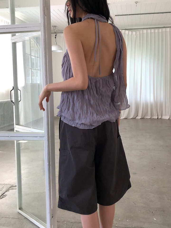 Ore - Korean Women Fashion - #womensfashion - Chiffon Bustier Blouse - 4