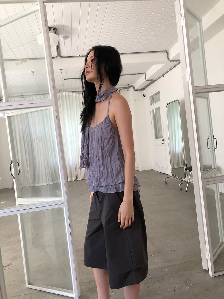 Ore - Korean Women Fashion - #momslook - Chiffon Bustier Blouse - 5