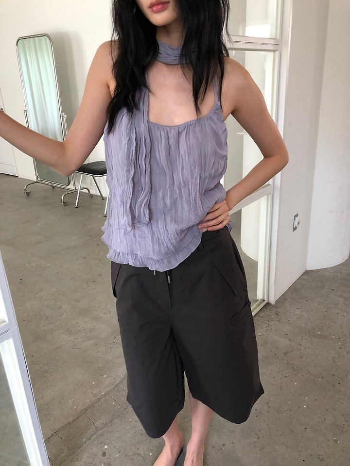 Ore - Korean Women Fashion - #momslook - Chiffon Bustier Blouse - 6
