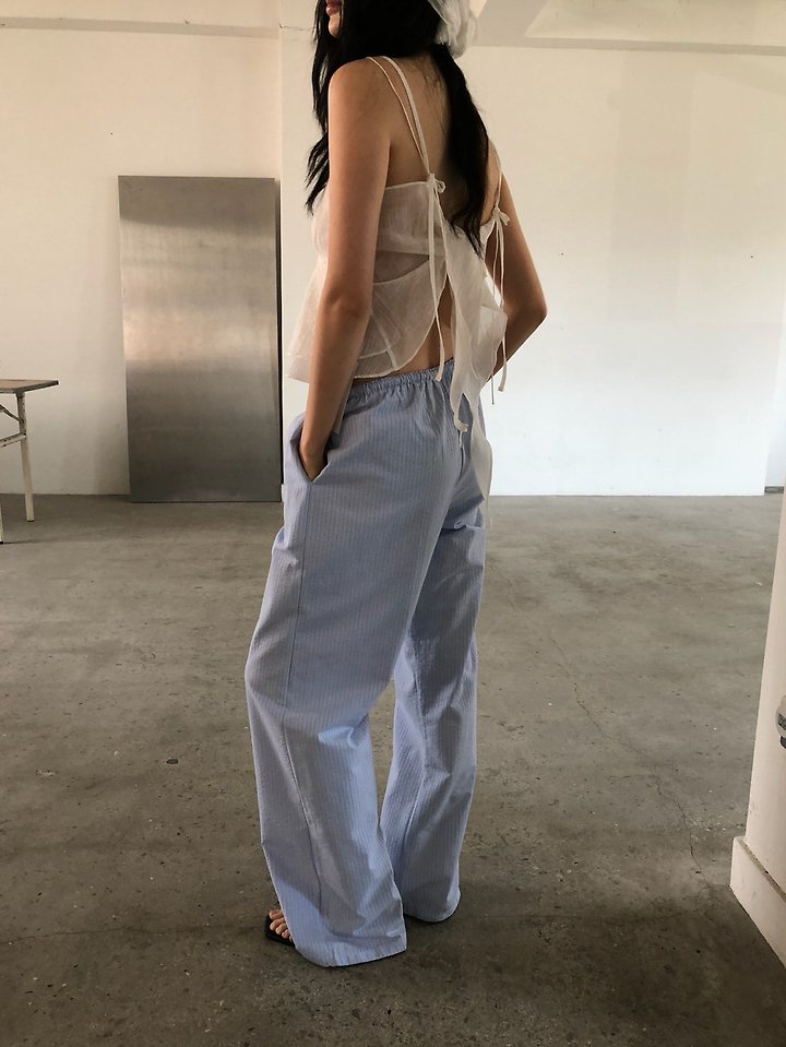 Ore - Korean Women Fashion - #momslook - Rona Stripe Pants - 4