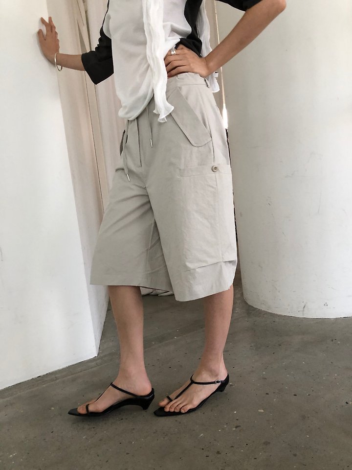 Ore - Korean Women Fashion - #momslook - River Bermuda Pants - 9