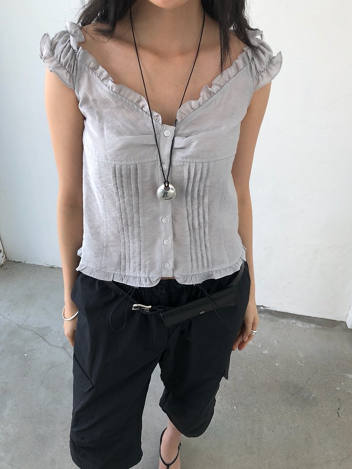 Ore - Korean Women Fashion - #momslook - Roe Pintuck Blouse - 10