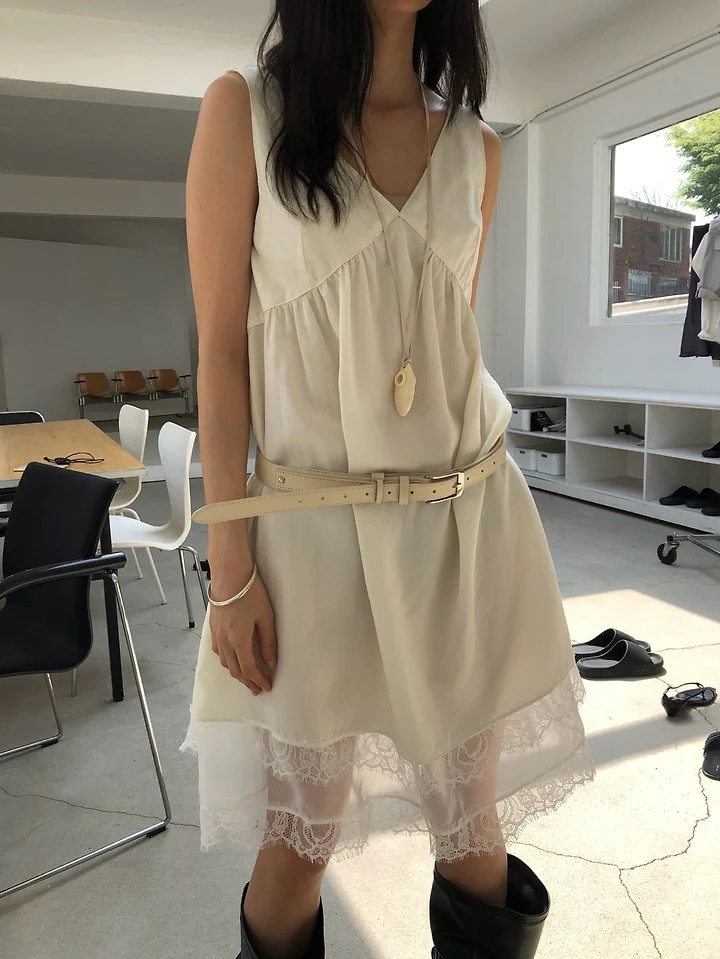 Ore - Korean Women Fashion - #momslook - Sugar Lace One-piece - 7