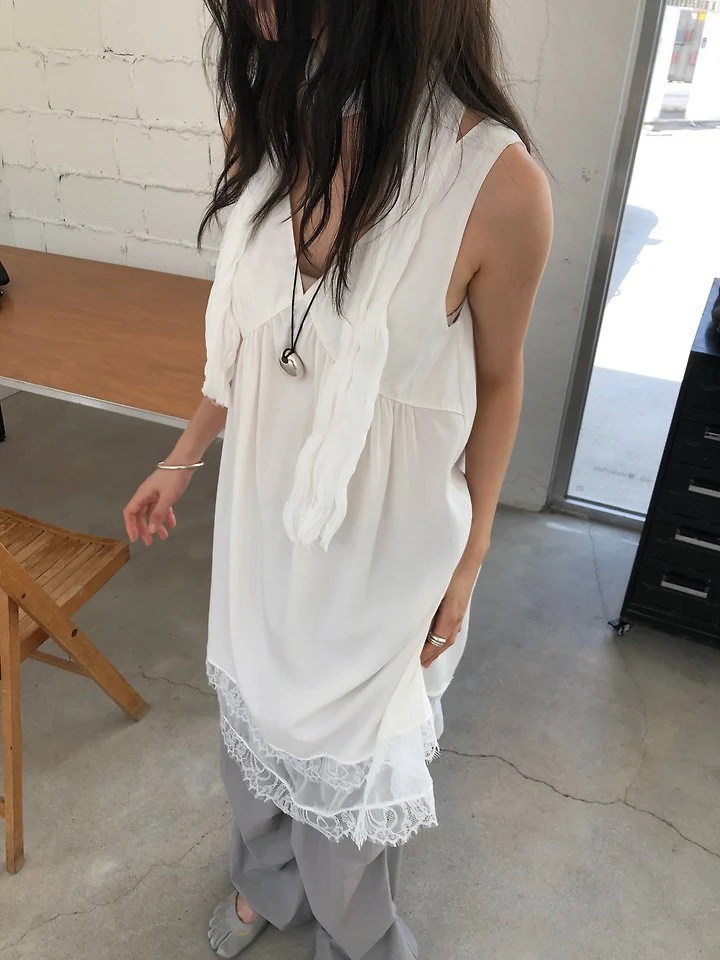 Ore - Korean Women Fashion - #momslook - Sugar Lace One-piece - 9