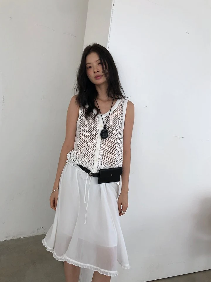 Ore - Korean Women Fashion - #momslook - Frill Flare Skirt - 12