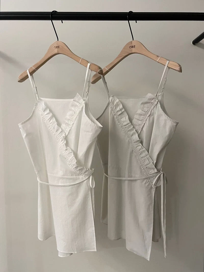 Ore - Korean Women Fashion - #restrostyle - Plain Wrap Blouse