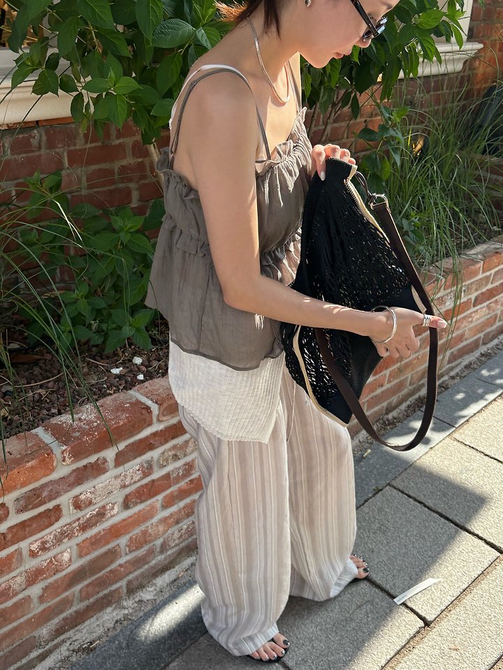 Ore - Korean Women Fashion - #shopsmall - Now Stripe Pants - 5