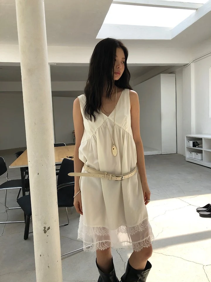 Ore - Korean Women Fashion - #romanticstyle - Sugar Lace One-piece - 4