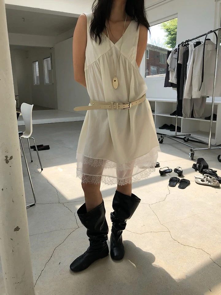 Ore - Korean Women Fashion - #thatsdarling - Sugar Lace One-piece - 5