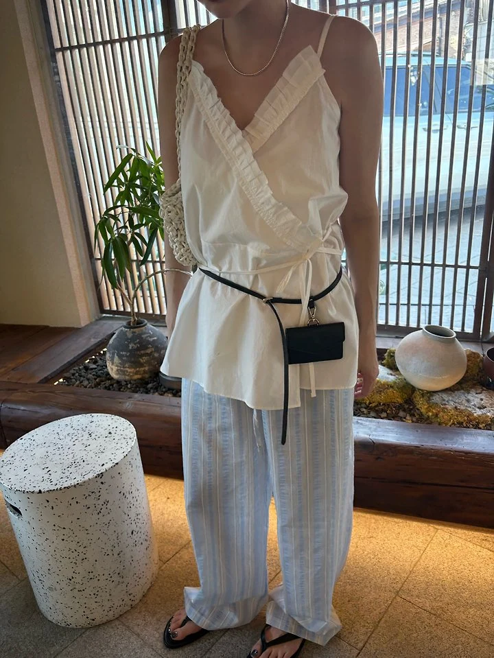 Ore - Korean Women Fashion - #thelittlethings - Plain Wrap Blouse - 5