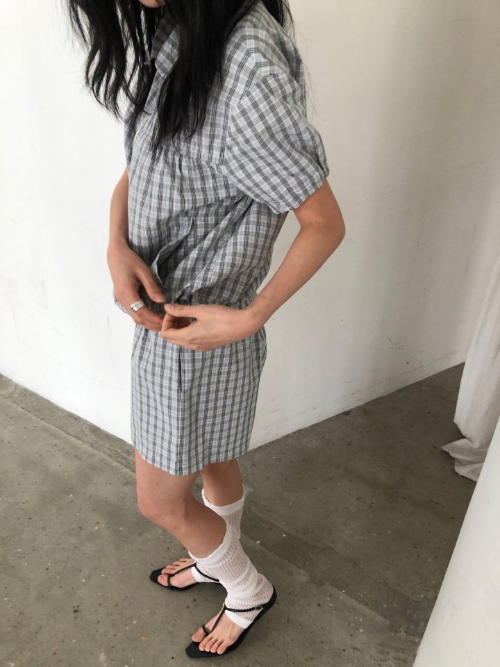 Ore - Korean Women Fashion - #vintageinspired - Check Shorts - 11