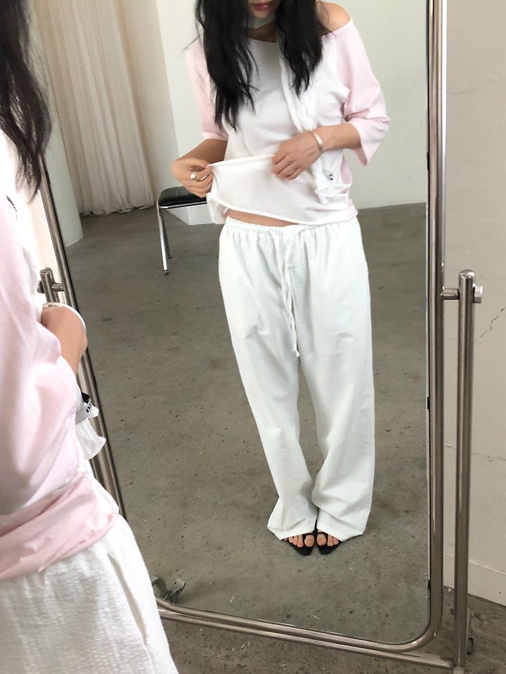 Ore - Korean Women Fashion - #vintageinspired - Raglan Shoulder Tee - 9