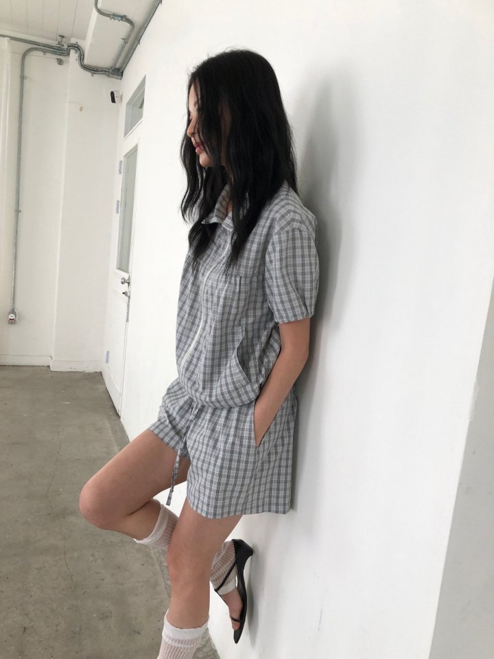 Ore - Korean Women Fashion - #vintagekidsstyle - Check Shorts - 12