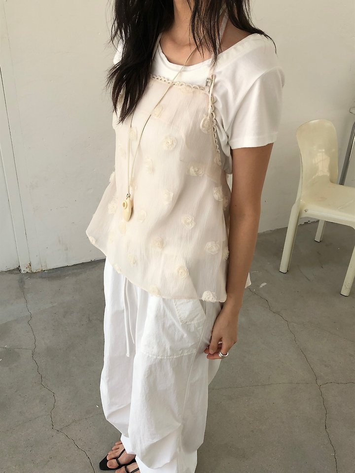 Ore - Korean Women Fashion - #womensfashion - Flower Top - 9