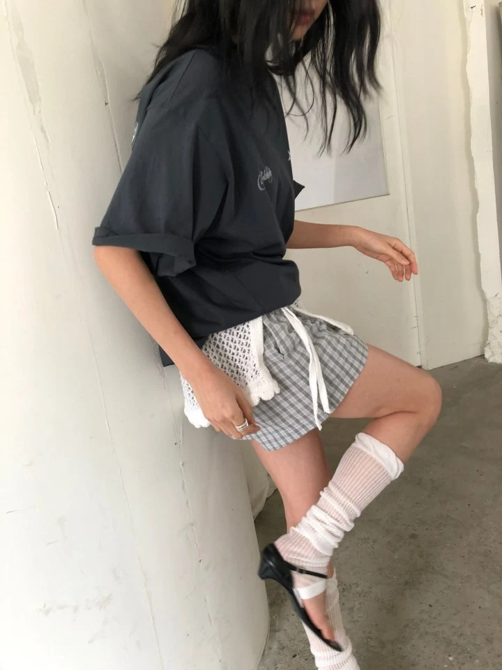 Ore - Korean Women Fashion - #womensfashion - Net Wrap Knit Skirt - 11
