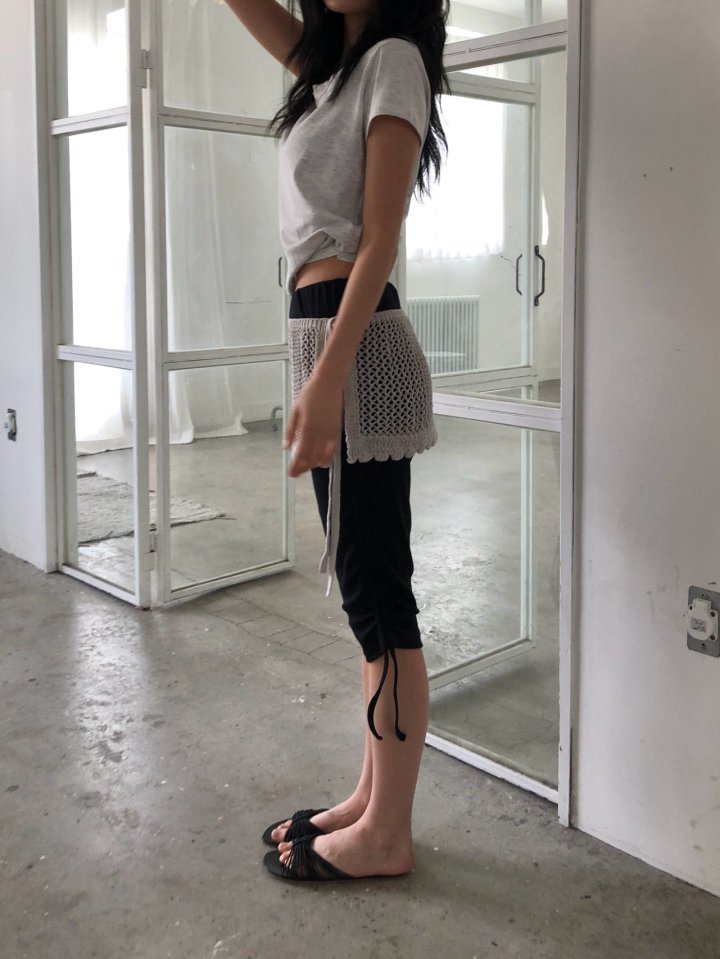 Ore - Korean Women Fashion - #womensfashion - Shirring Capri Pants - 5