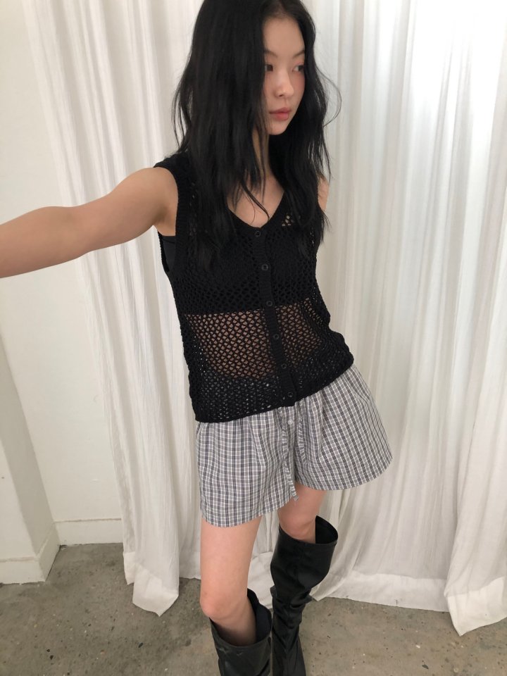 Ore - Korean Women Fashion - #womensfashion - Check Shorts - 2