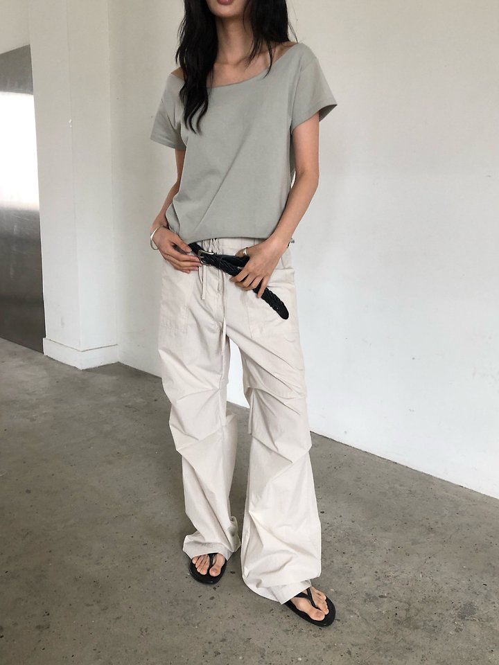 Ore - Korean Women Fashion - #womensfashion - Bonnie Tuck Cargo Pants - 12