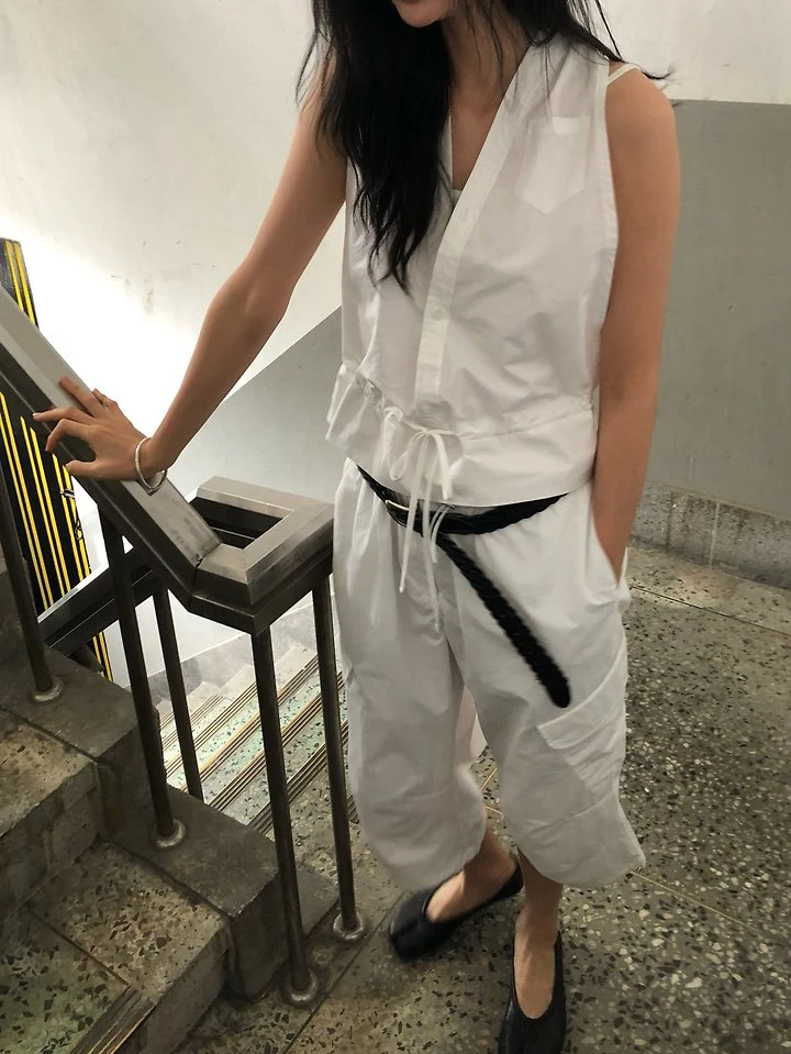 Ore - Korean Women Fashion - #womensfashion - Halter Layered Shirt - 11