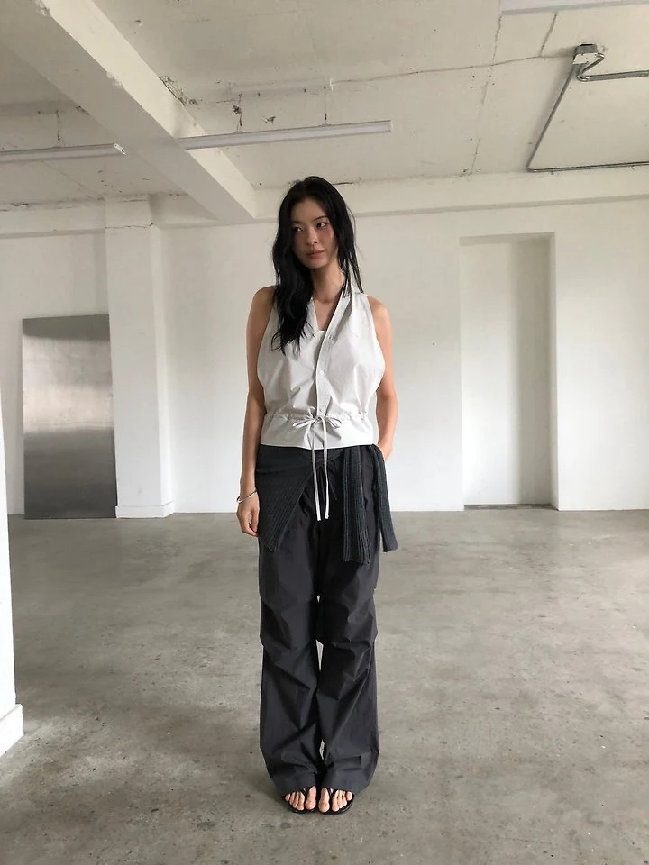 Ore - Korean Women Fashion - #womensfashion - Halter Layered Shirt - 3