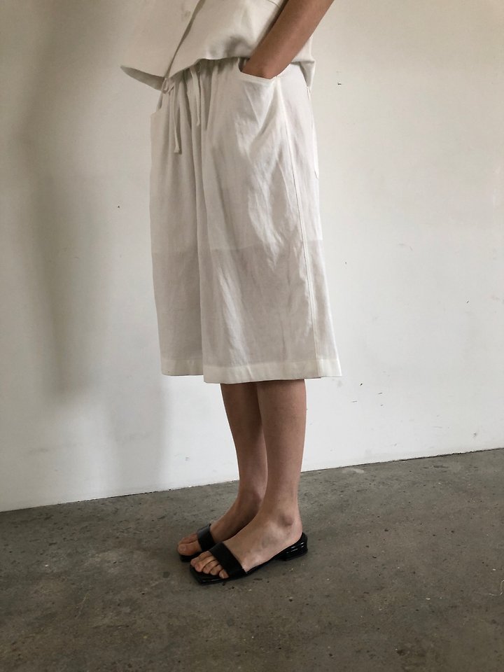 Ore - Korean Women Fashion - #womensfashion - Linen Carpenter Pants - 12