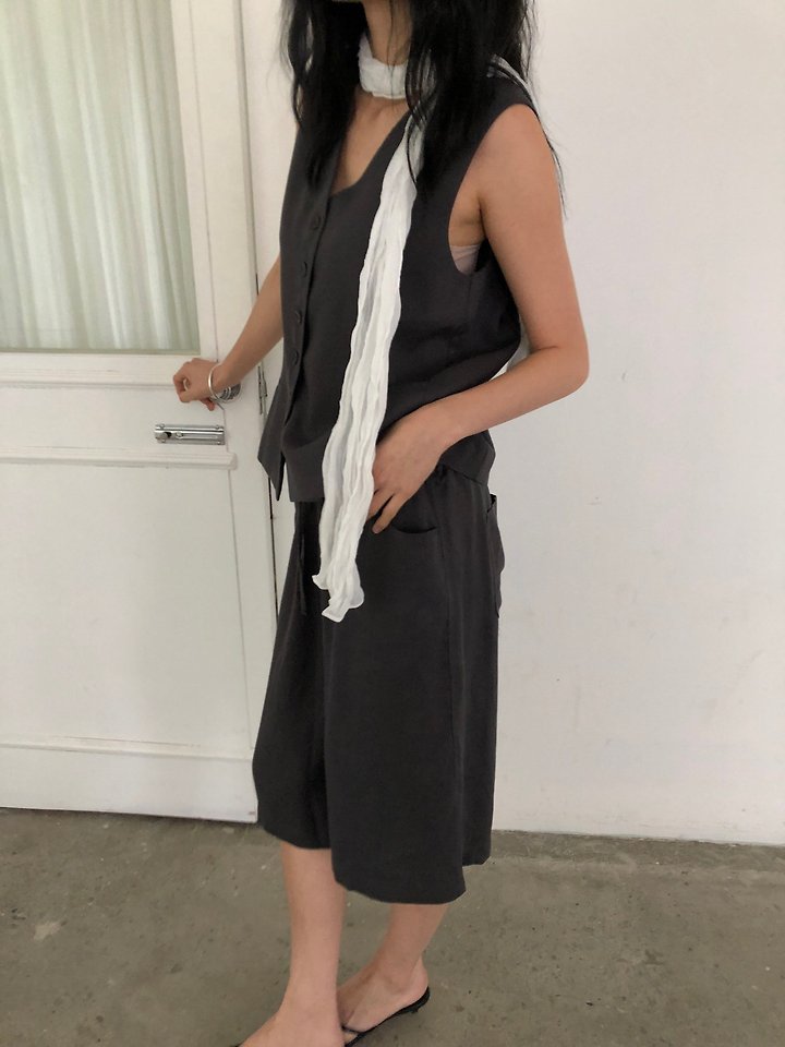 Ore - Korean Women Fashion - #womensfashion - Linen Carpenter Pants - 6