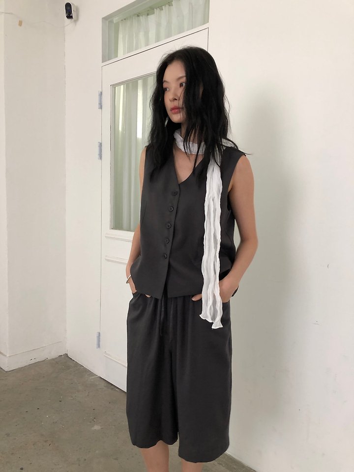 Ore - Korean Women Fashion - #womensfashion - Linen Vest