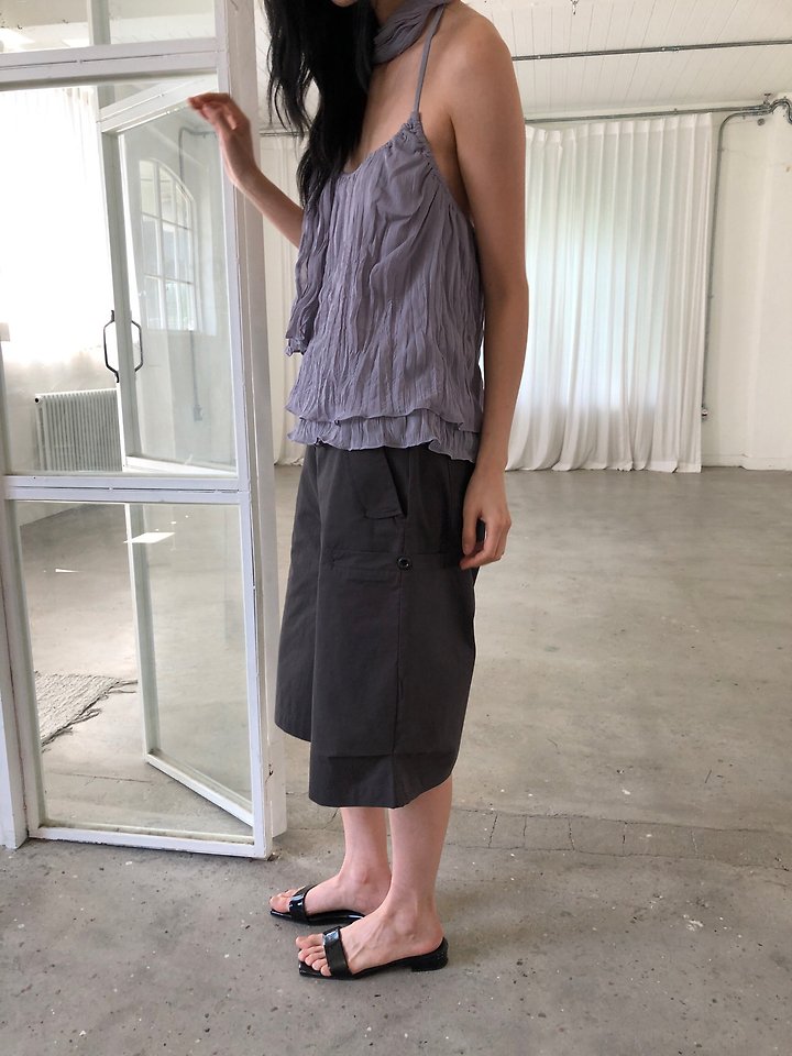 Ore - Korean Women Fashion - #womensfashion - Chiffon Bustier Blouse - 3