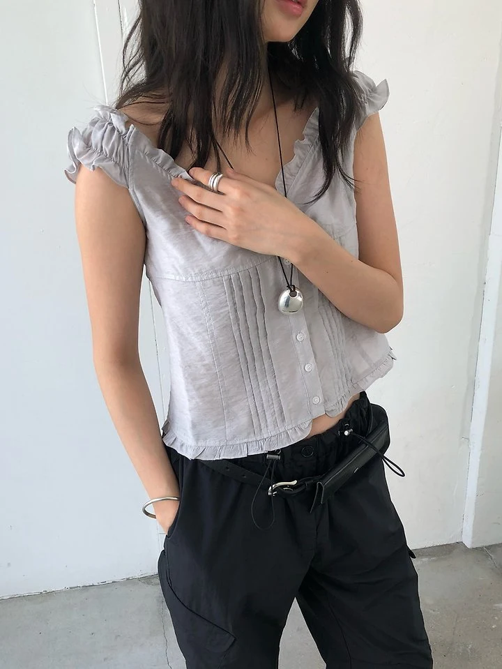 Ore - Korean Women Fashion - #womensfashion - Roe Pintuck Blouse - 11