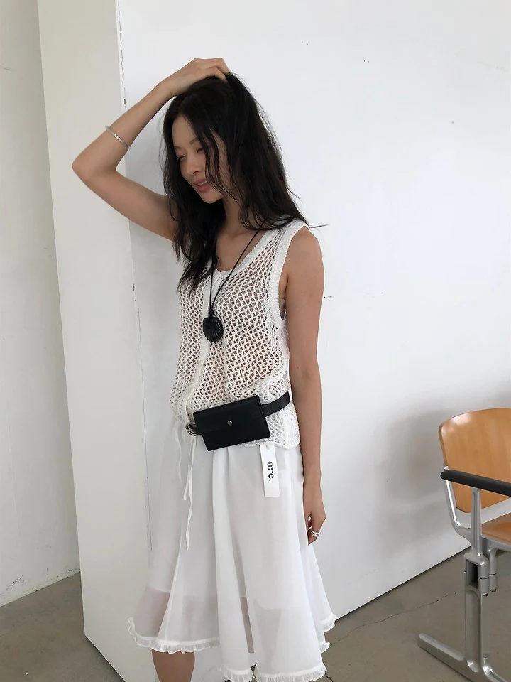 Ore - Korean Women Fashion - #womensfashion - Frill Flare Skirt - 11
