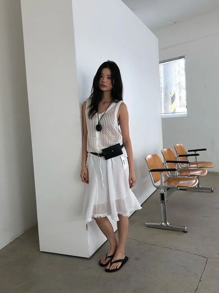 Ore - Korean Women Fashion - #womensfashion - Frill Flare Skirt - 9