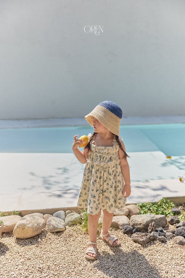Oren - Korean Children Fashion - #Kfashion4kids - Casa Two-Tone Raffia Bucket Hat - 5