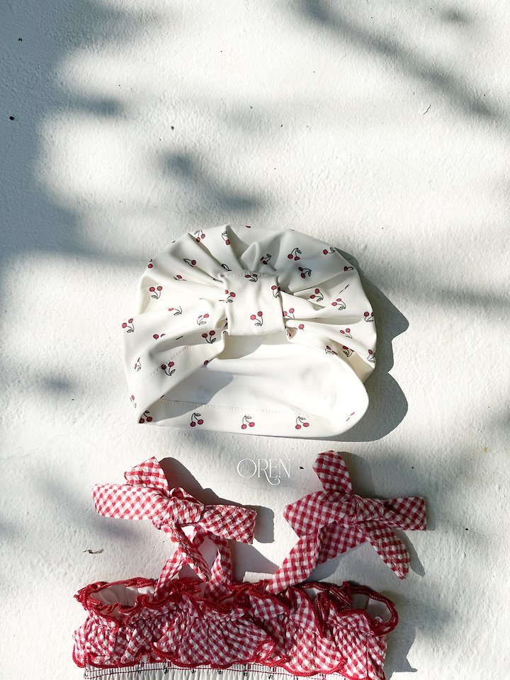 Oren - Korean Children Fashion - #Kfashion4kids - Rochelle Cherry Swim Cap - 12