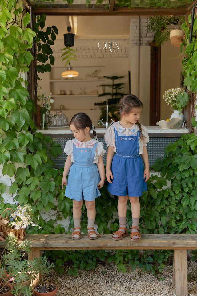 Oren - Korean Children Fashion - #Kfashion4kids - Soleil Denim Overalls - 6
