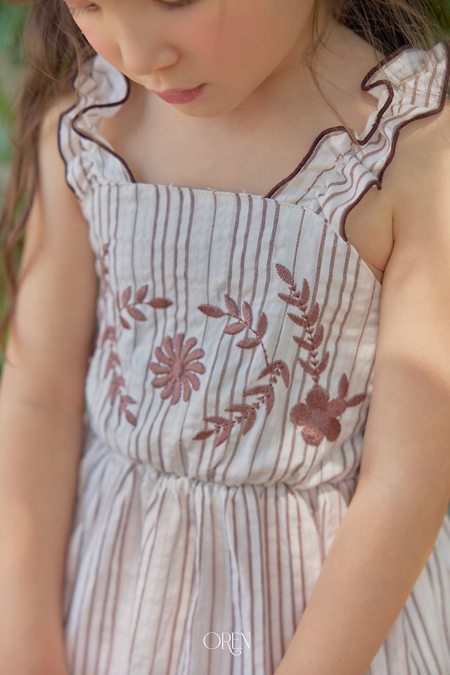 Oren - Korean Children Fashion - #Kfashion4kids - Casa Stripe One-piece - 3