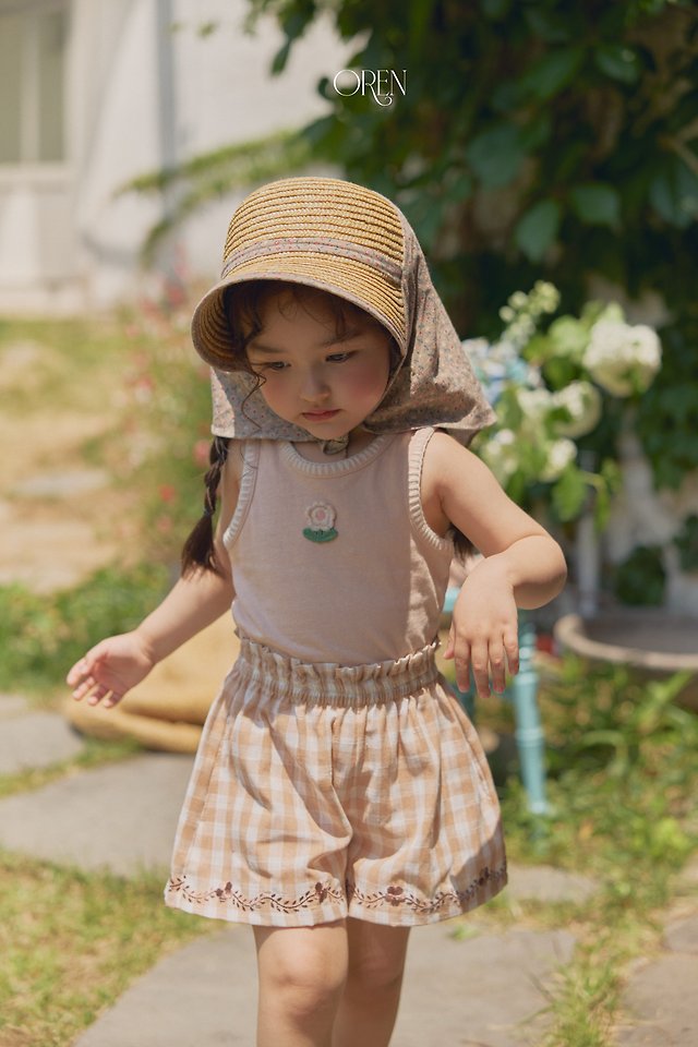 Oren - Korean Children Fashion - #childofig - Soleil Scarf Straw Hat - 9
