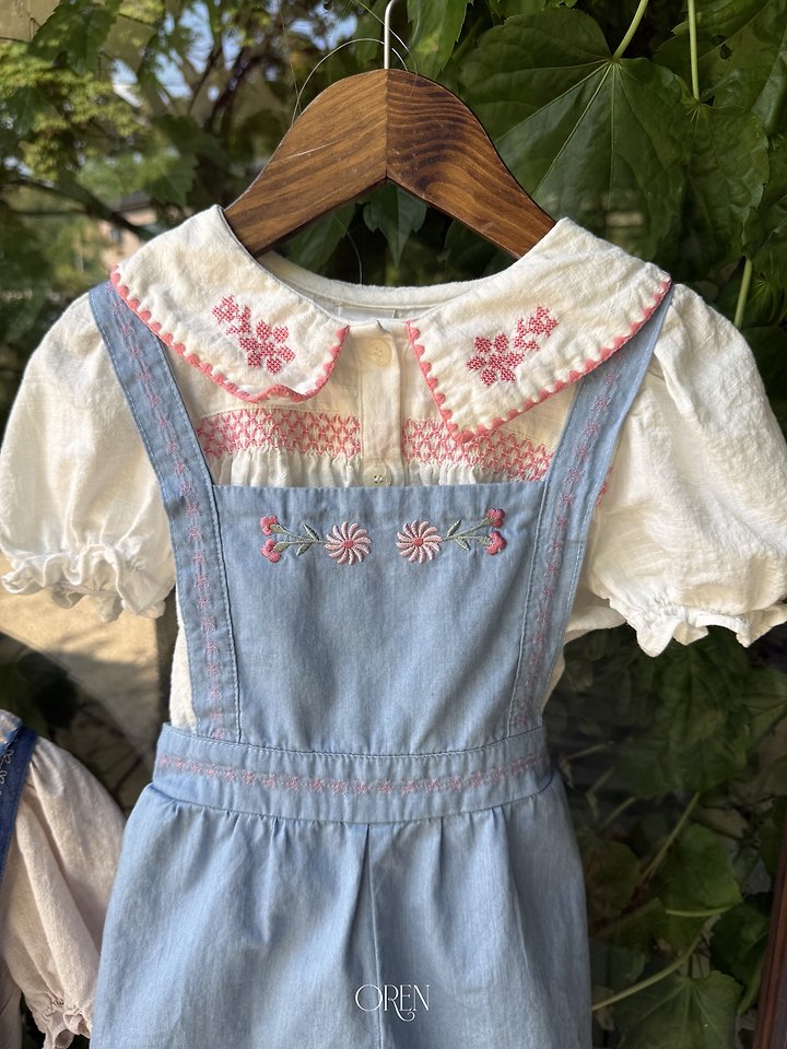 Oren - Korean Children Fashion - #childofig - Soleil Denim Overalls - 11