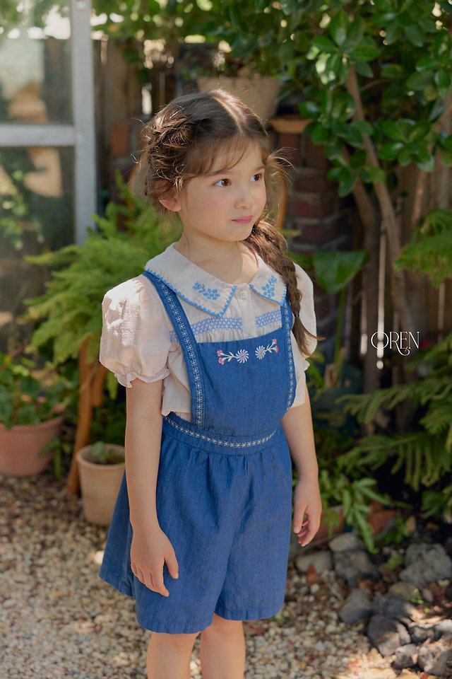 Oren - Korean Children Fashion - #childofig - Soleil Denim Overalls - 12